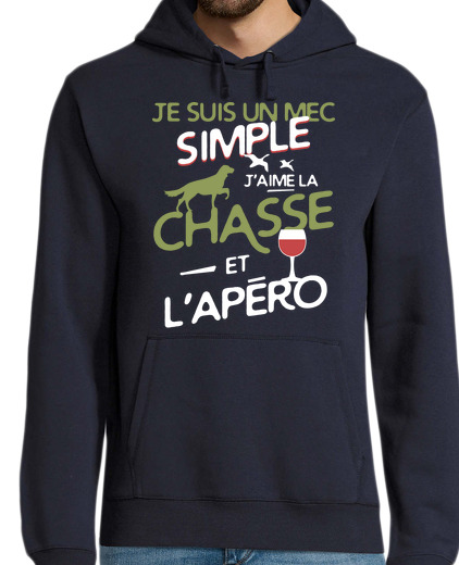 Sweat-shirt À Capuche Pour Homme Chasse - un mec simple