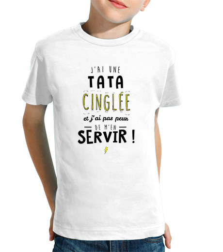 T-shirt bambino manica corta tata stravagante