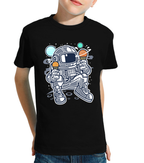 Tee Shirt Pour Enfant Manche Courte ice astronaute