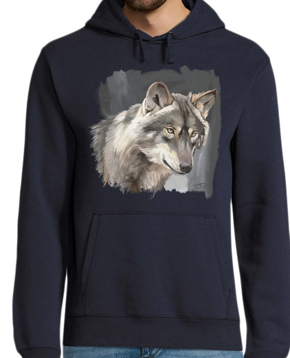 Sweat-shirt À Capuche Pour Homme Loup ibérique 2