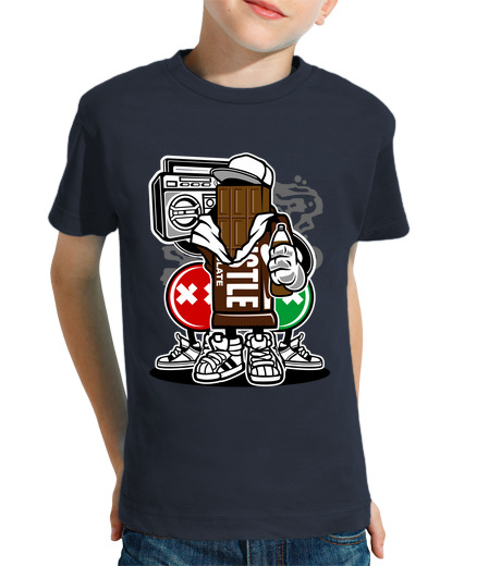 Tee Shirt Pour Enfant Manche Courte équipe de chocolat