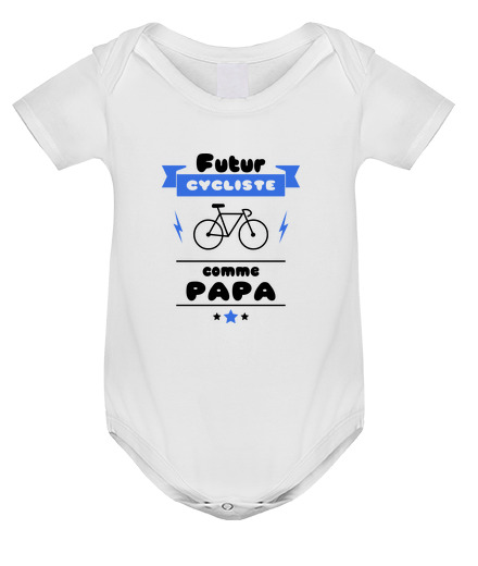 Body neonato futuro ciclista come papà