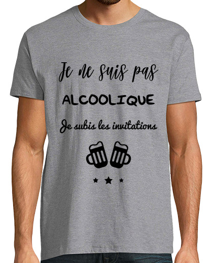 Image of t shirt not alcoholic, humor, alccol