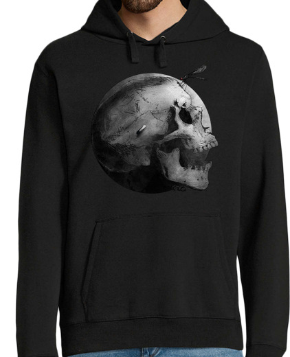 Sudadera Con Capucha Para Hombre Gerardo Alonso Zahonero Calavera Caball laTostadora