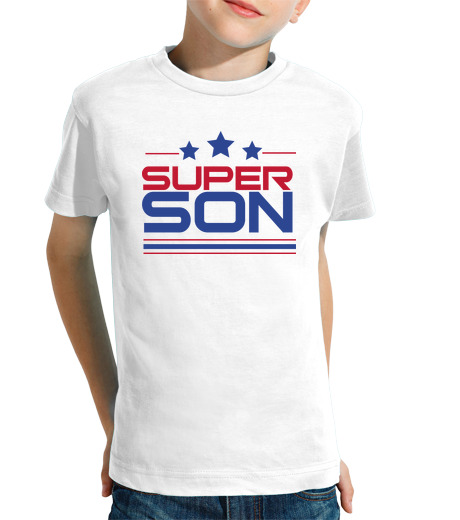 T-shirt bambino manica corta super sono - ragazzo, manica corta, bianco