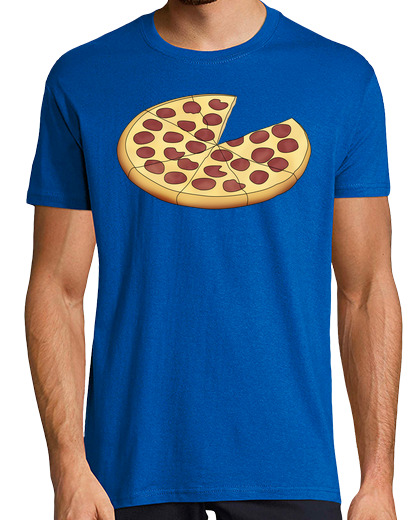 Image of dad pizza - man, short manga , royal blue, extra quality