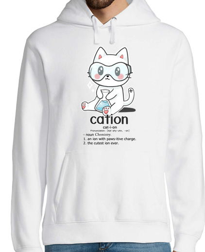 Sweat-shirt À Capuche Pour Homme cation - chat scientifique