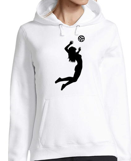 Sweat-shirt À Capuche Pour Femme femme de volleyball saut fille