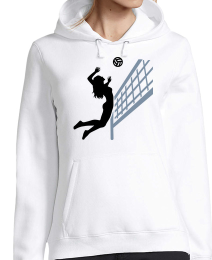 Sweat-shirt À Capuche Pour Femme fille de volleyball