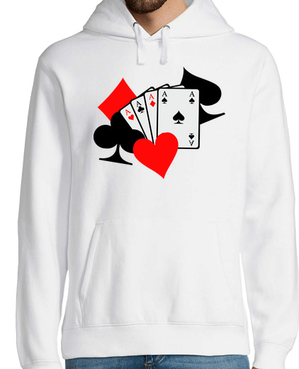 Sweat-shirt À Capuche Pour Homme cartes de poker