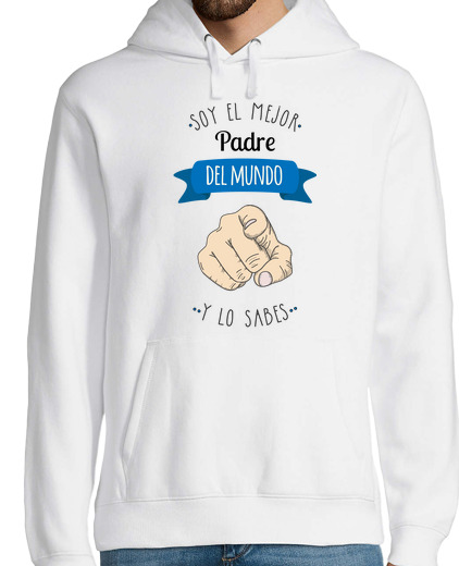 Sweat-shirt À Capuche Pour Homme meilleur père du monde (et vous le save