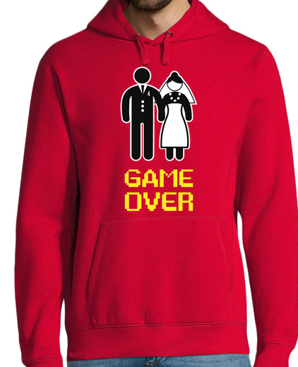 Sweat-shirt À Capuche Pour Homme enterrement de célibataire ( game over