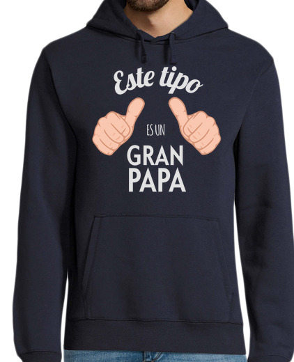 Sweat-shirt À Capuche Pour Homme Ce mec est un super papa (fond sombre)