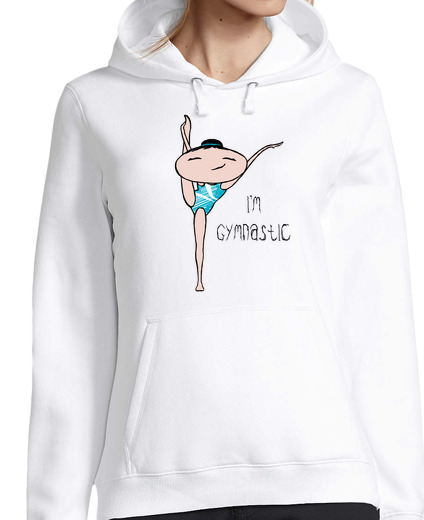 Sweat-shirt À Capuche Pour Femme je suis gymnastique