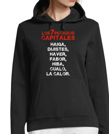 Sweat-shirt À Capuche Pour Femme les 7 péchés capitaux