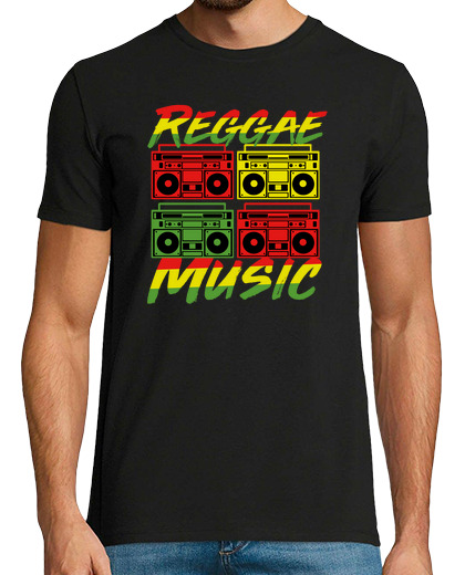 Image of reggae music boombox stereo rasta