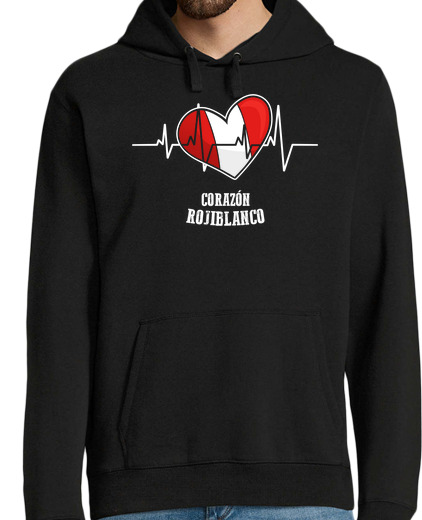 Sweat-shirt À Capuche Pour Homme Rojiblanco coeur