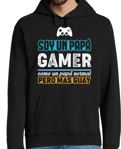 Sweat-shirt À Capuche Pour Homme Je suis un papa gamer