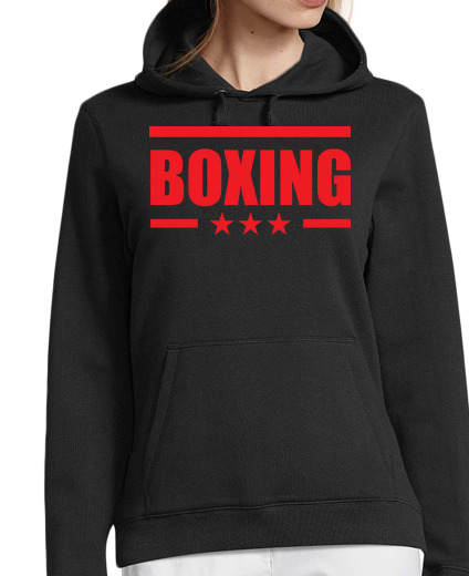 Sweat-shirt À Capuche Pour Femme Boxe - Boxeur - Combat - Combattant