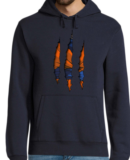 Sweat-shirt À Capuche Pour Homme goku déchiré