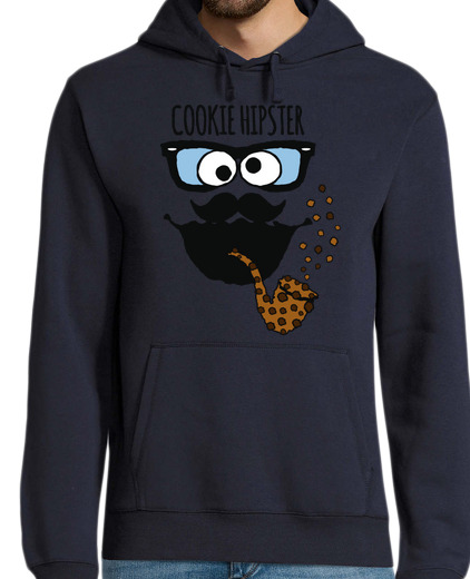 Sweat-shirt À Capuche Pour Homme biscuit de hipster