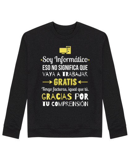 Sweat Unisexe Je suis un ordinateur