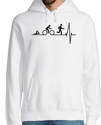 Sweat-shirt À Capuche Pour Homme triathlon