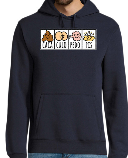 Sweat-shirt À Capuche Pour Homme pedo pedo fart (fond sombre)