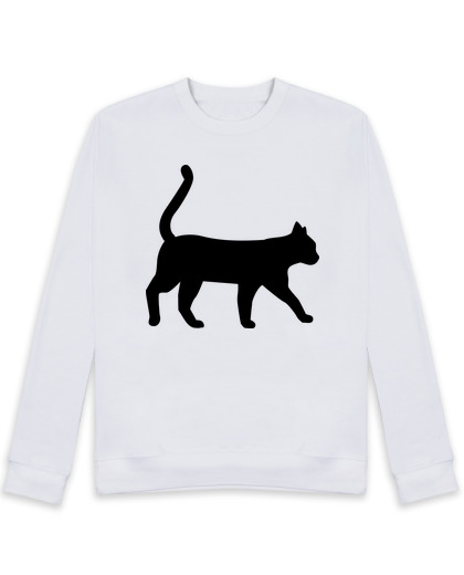 Sweat Unisexe chat qui marche