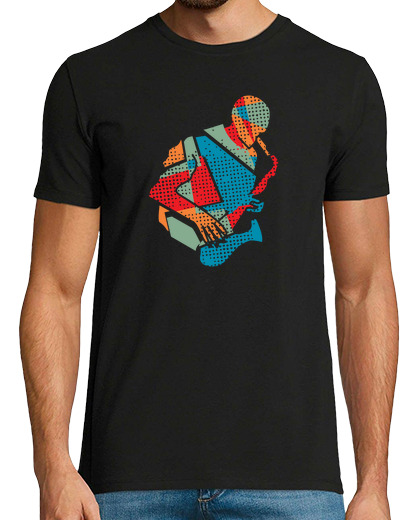 Image of Saxophone Musician Modern Art Style