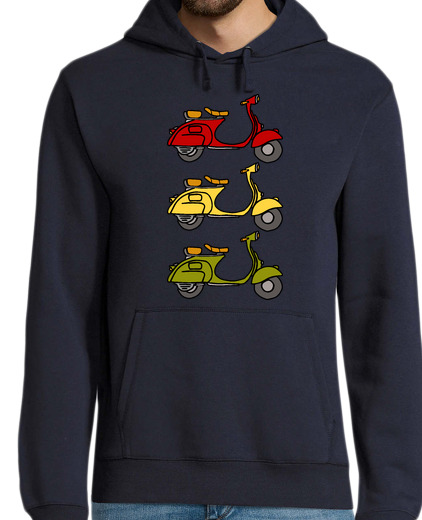 Sweat-shirt À Capuche Pour Homme 3 scooters