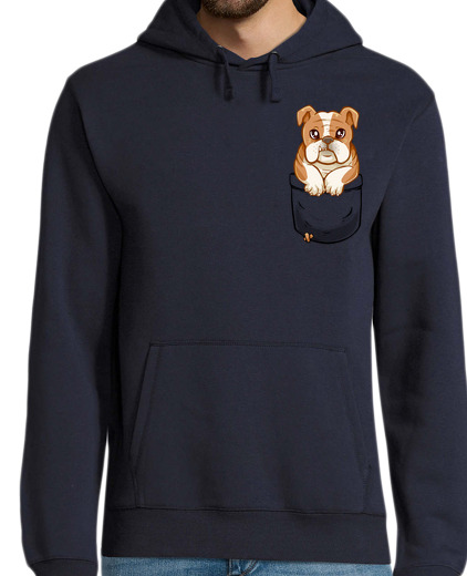 Sweat-shirt À Capuche Pour Homme bouledogue anglais de poche - hoodie