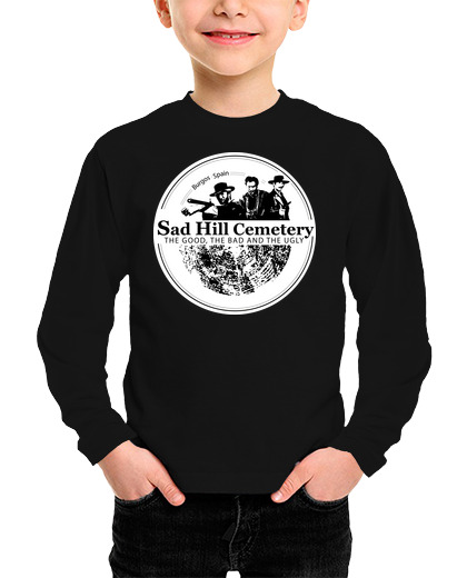 Image of boy t shirt long manga sad hill logo