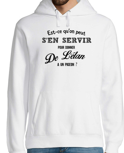 Sweat-shirt À Capuche Pour Homme Donner de l'elan a un pigeon