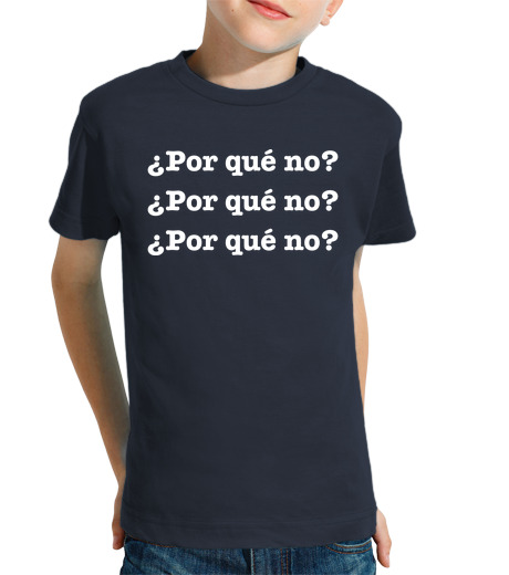 T-shirt bambino manica corta perché no?