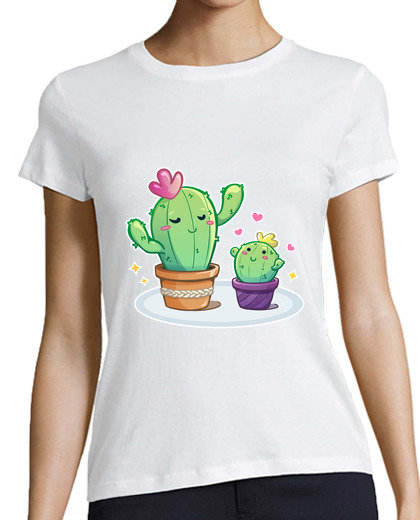 Image of mommy cactus - t shirt - t shirt two colors