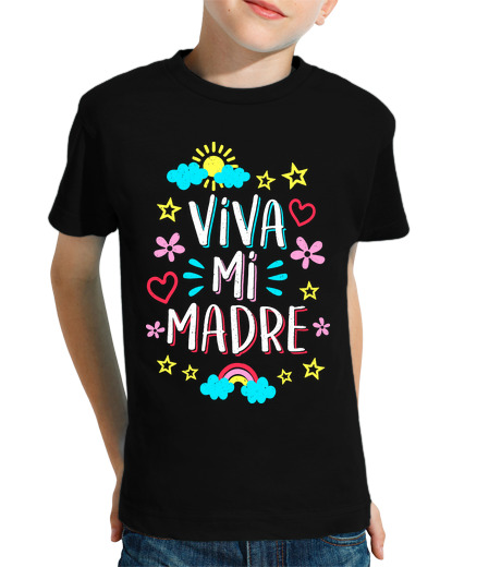 T-shirt bambino manica corta viva mia mamma