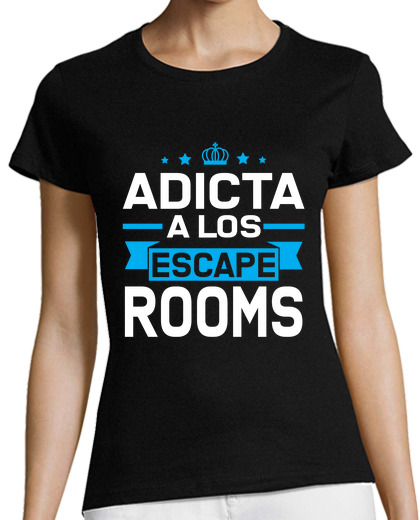Image of addicted to the escape rooms | escape room t shirt