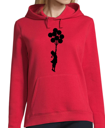 Sweat-shirt À Capuche Pour Femme fille de ballon