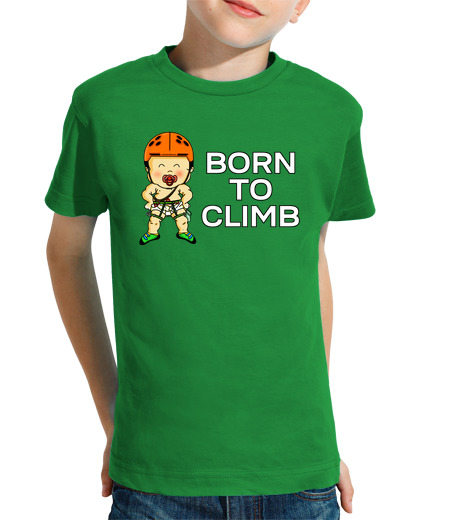 T-shirt bambino manica corta born per climb