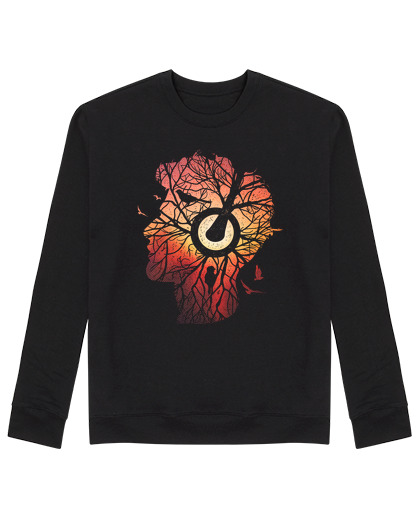 Sweat Unisexe Arbre-roots-musique