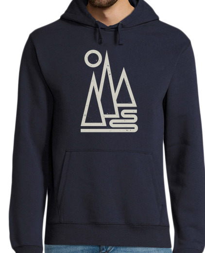 Sweat-shirt À Capuche Pour Homme T-shirt montagne geometrique