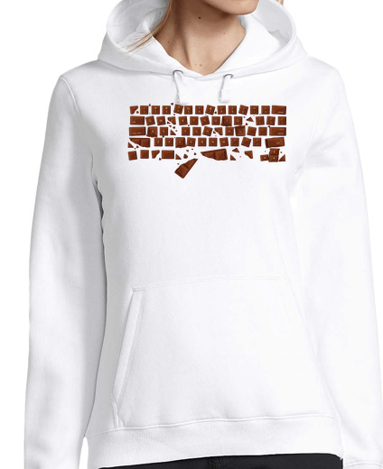 Sweat-shirt À Capuche Pour Femme Clavier Chocolat