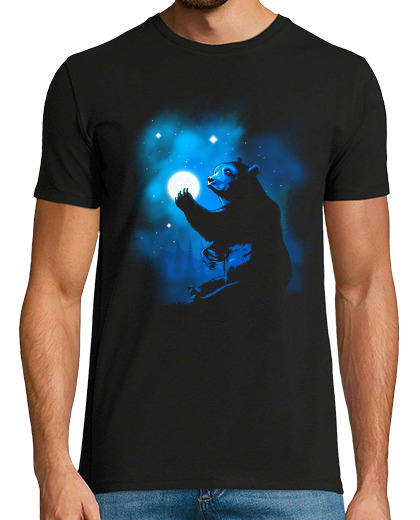 Image of bear playing with moon