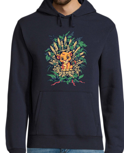 Sweat-shirt À Capuche Pour Homme sweat roi lion simba iron throne