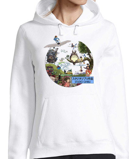 Sweat-shirt À Capuche Pour Femme studio ghibli ii - morganaart