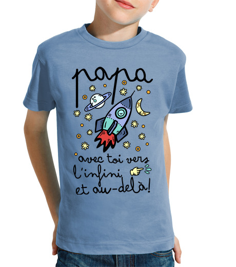 T-shirt bambino manica corta Pope avec toi vers l39infini et au-delà