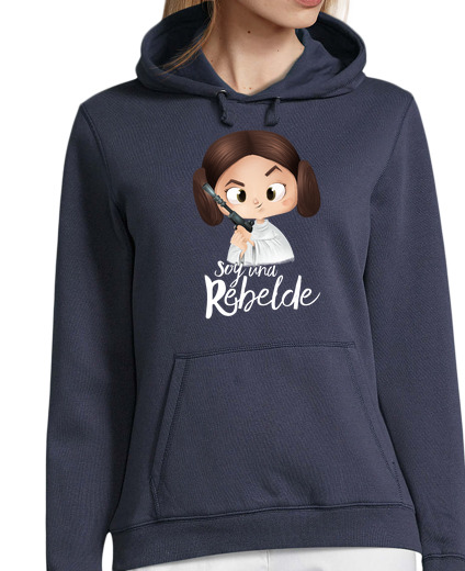 Sweat-shirt À Capuche Pour Femme Je suis un rebelle