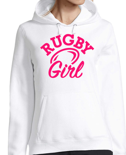 Sweat-shirt À Capuche Pour Femme fille de rugby