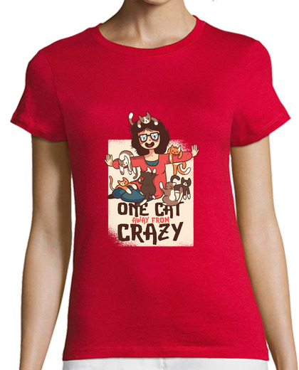 Image of t shirt the girl with the cats